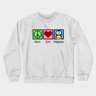 Pretty Peace Love Penguins Crewneck Sweatshirt